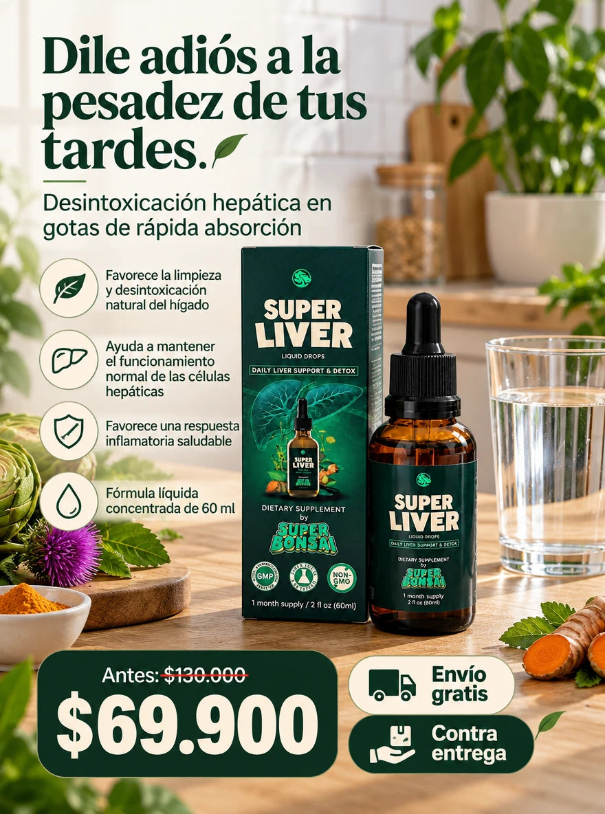 LiverBonsai™ | Apoyo Hepático Diario en Gotas
